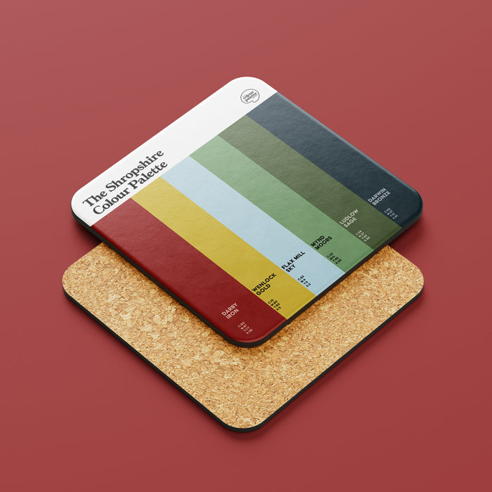 The Shropshire Colour Palette Coaster