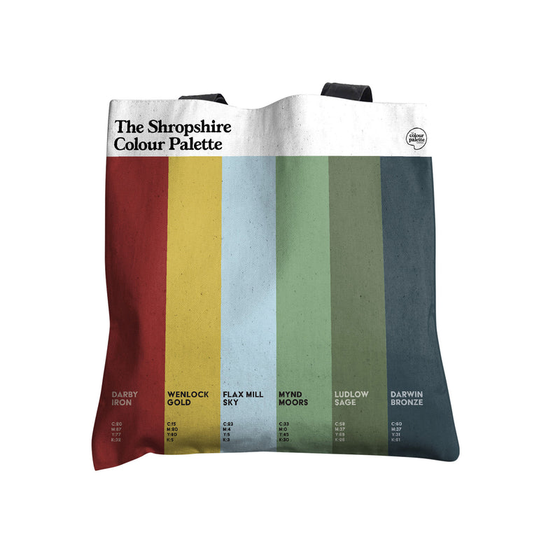 The Shropshire Colour Palette Tote Bag