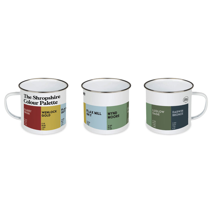 The Shropshire Colour Palette Enamel Mug