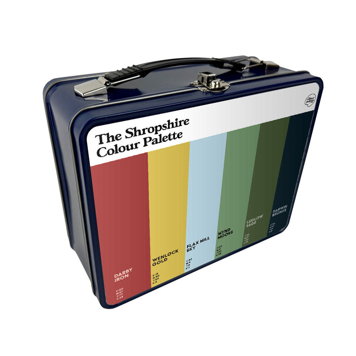 The Shropshire Colour Palette Metal Lunch Box