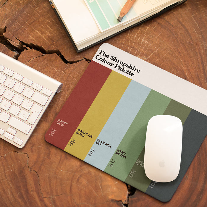 The Shropshire Colour Palette Mouse Mat