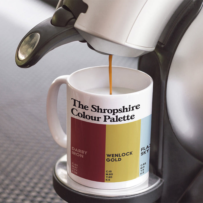The Shropshire Colour Palette Porcelain Mug
