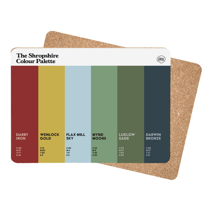 The Shropshire Colour Palette Placemat