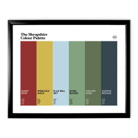 Shropshire Art Print - Black Frame