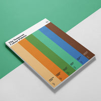 Somerset Colour Palette A5 sketchbook featuring six colours inspired by Bath’s Roman history, Glastonbury Festival, Exmoor and the Somerset coast.