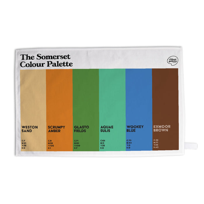 The Somerset Colour Palette Tea Towel