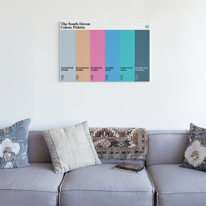 The South Devon Colour Palette Canvas