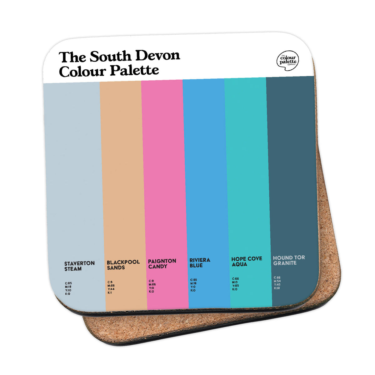 The South Devon Colour Palette Coaster
