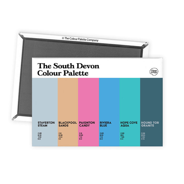 The South Devon Colour Palette Fridge Magnet