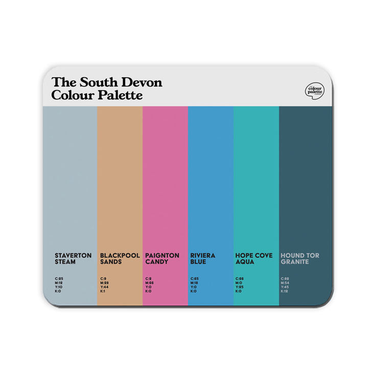 The South Devon Colour Palette Mouse Mat