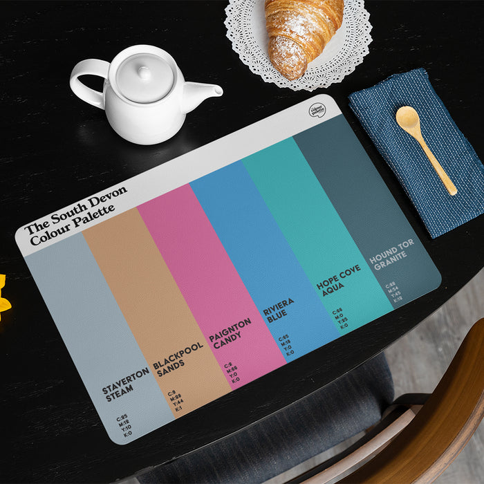 The South Devon Colour Palette Placemat