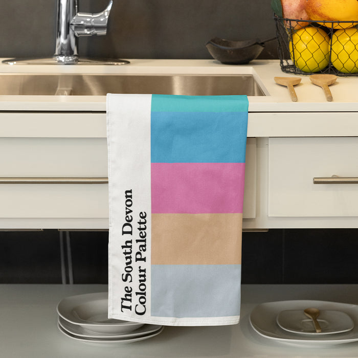The South Devon Colour Palette Tea Towel