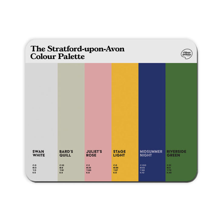 The Stratford-upon-Avon Colour Palette Mouse Mat