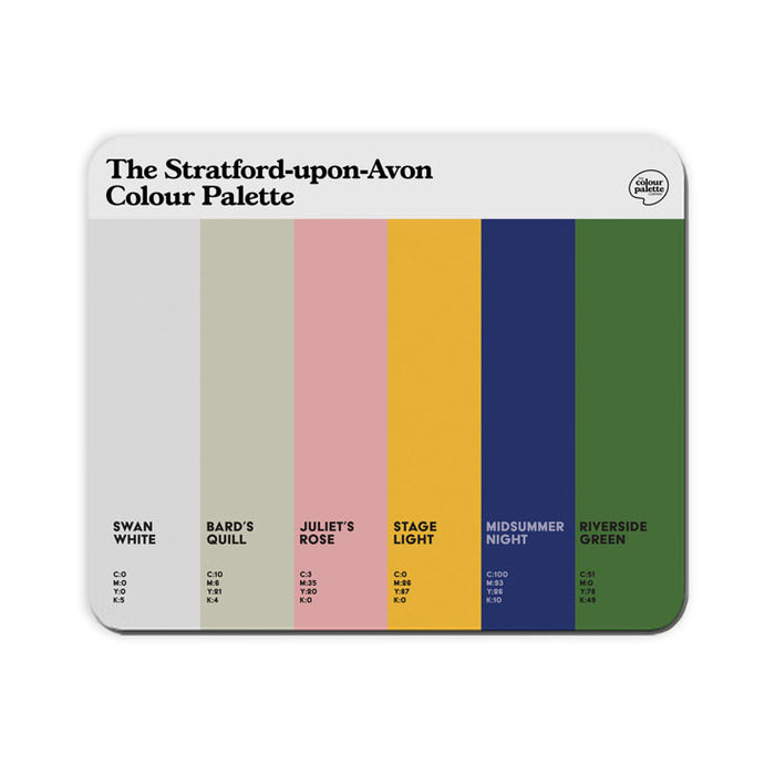 The Stratford-upon-Avon Colour Palette Mouse Mat