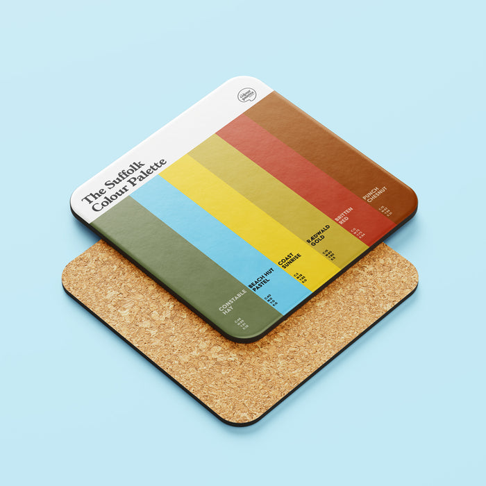 The Suffolk Colour Palette Coaster