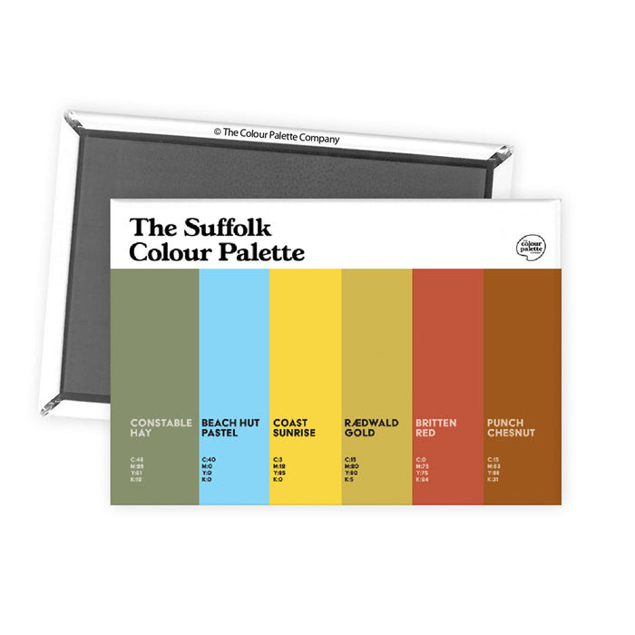 The Suffolk Colour Palette Fridge Magnet