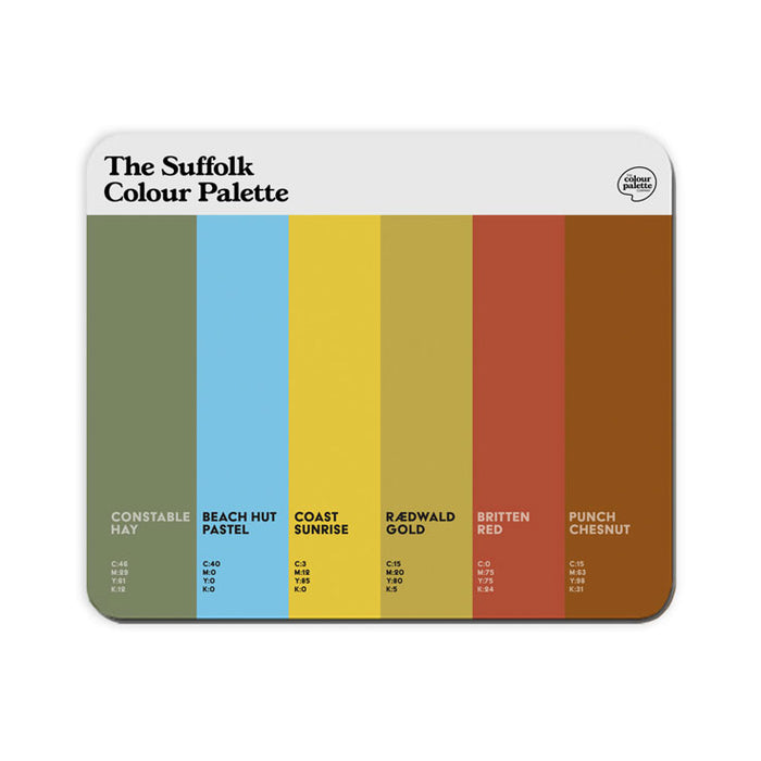 The Suffolk Colour Palette Mouse Mat