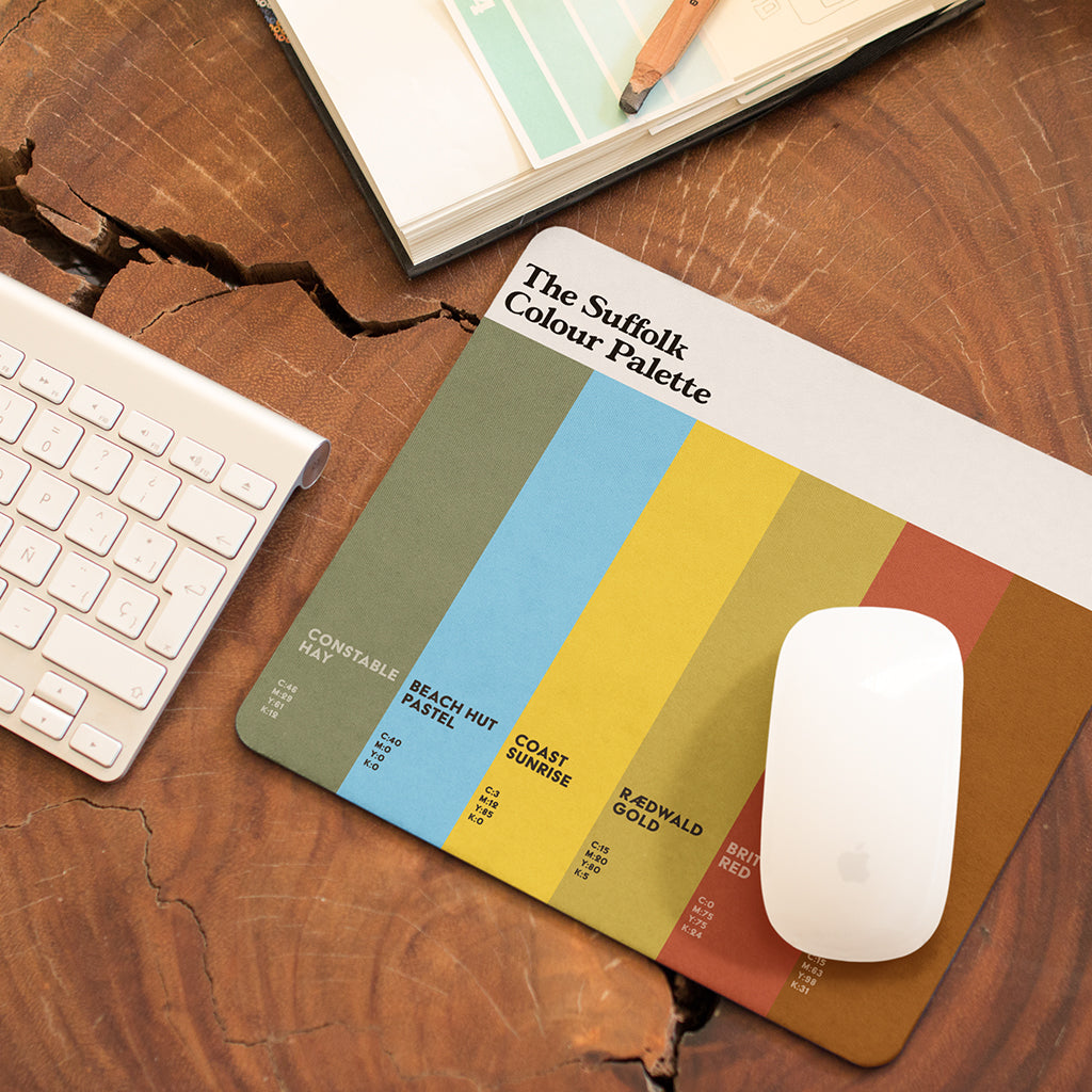 The Suffolk Colour Palette Mouse Mat