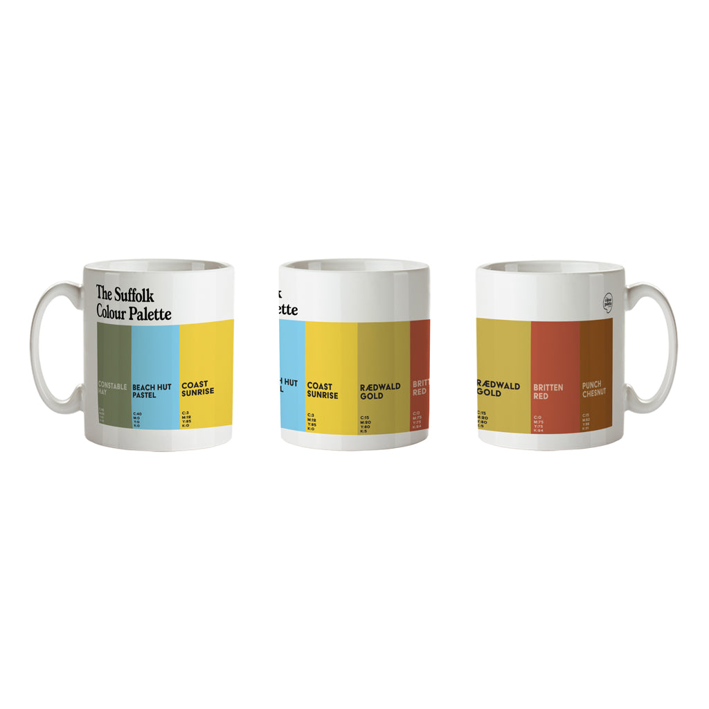 The Suffolk Colour Palette Porcelain Mug