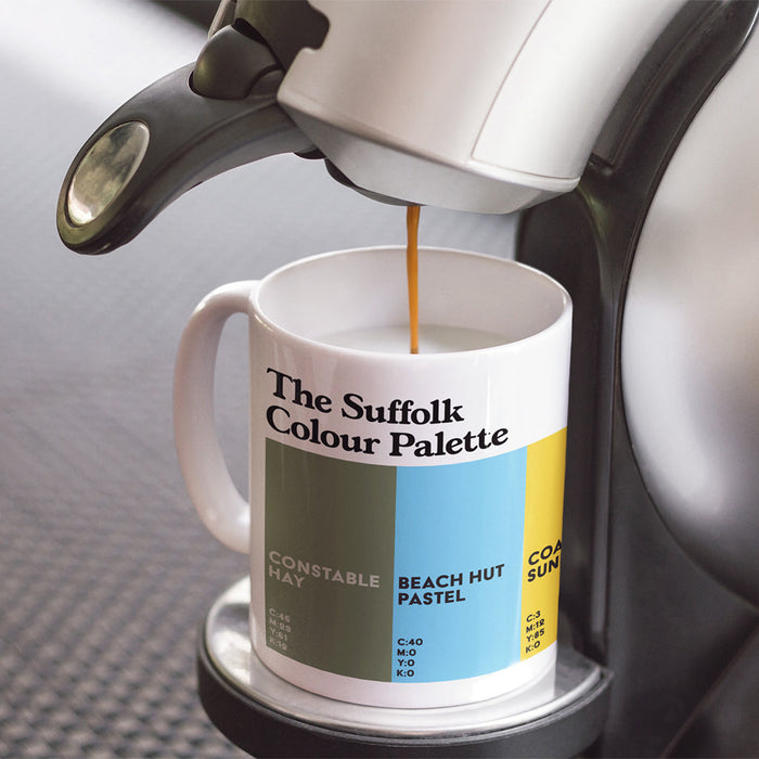 The Suffolk Colour Palette Porcelain Mug