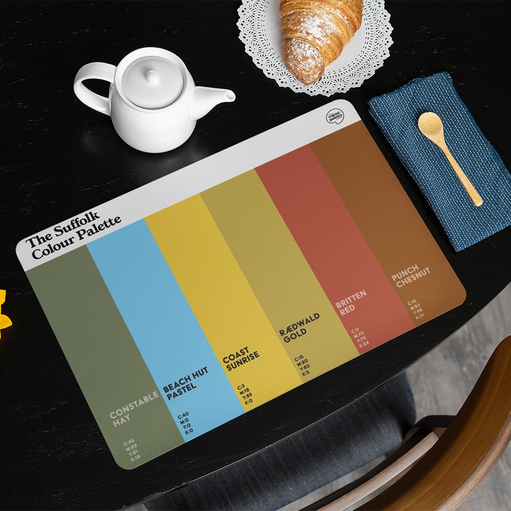 The Suffolk Colour Palette Placemat