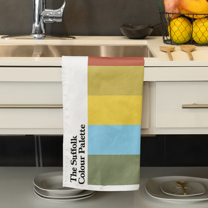 The Suffolk Colour Palette Tea Towel