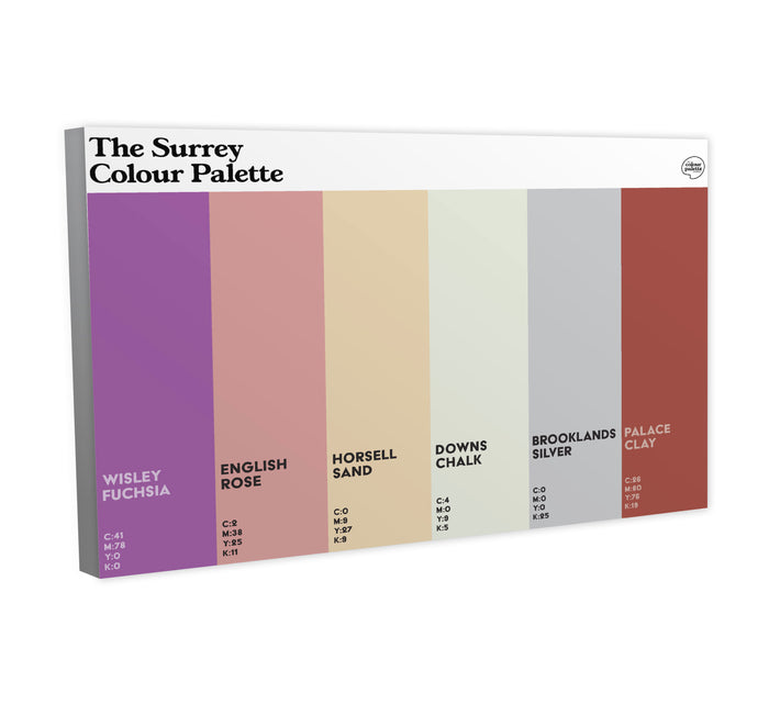 The Surrey Colour Palette Canvas