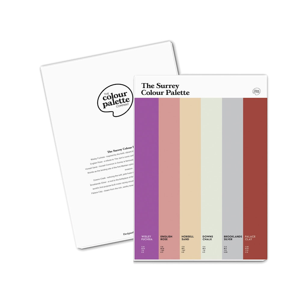The Surrey Colour Palette A5 Notepad