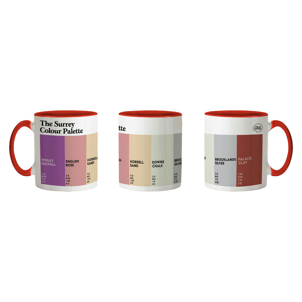 The Surrey Colour Palette Porcelain Mug