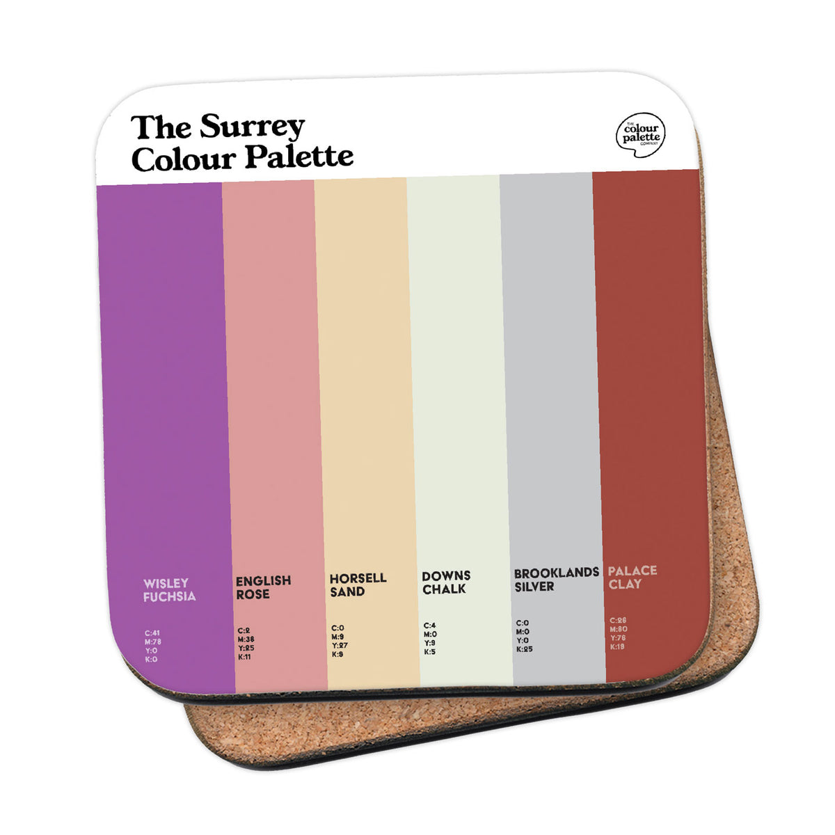 The Surrey Colour Palette Coaster