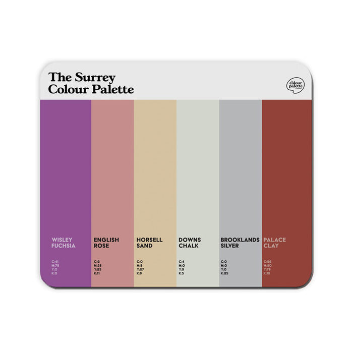 The Surrey Colour Palette Mouse Mat