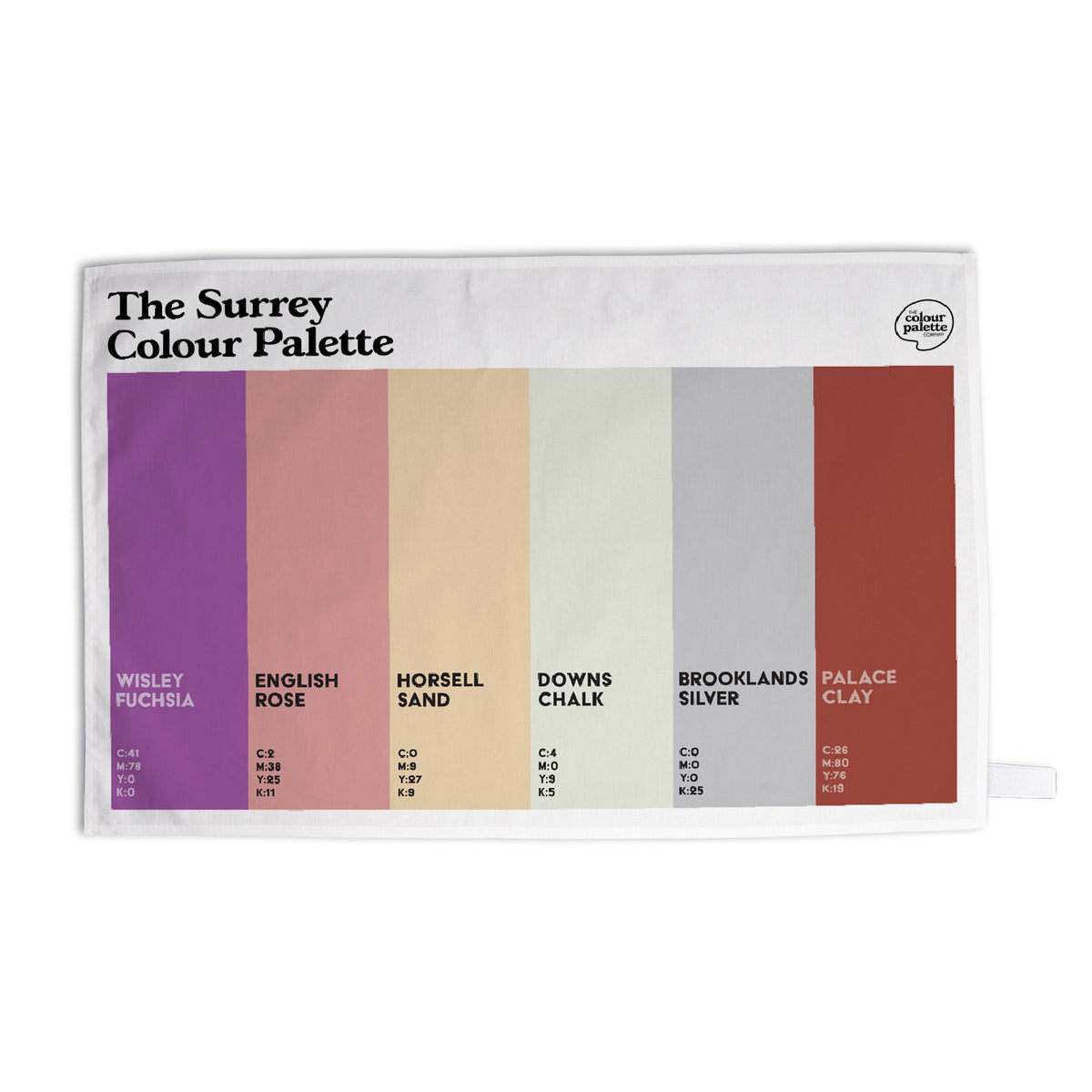 The Surrey Colour Palette Tea Towel