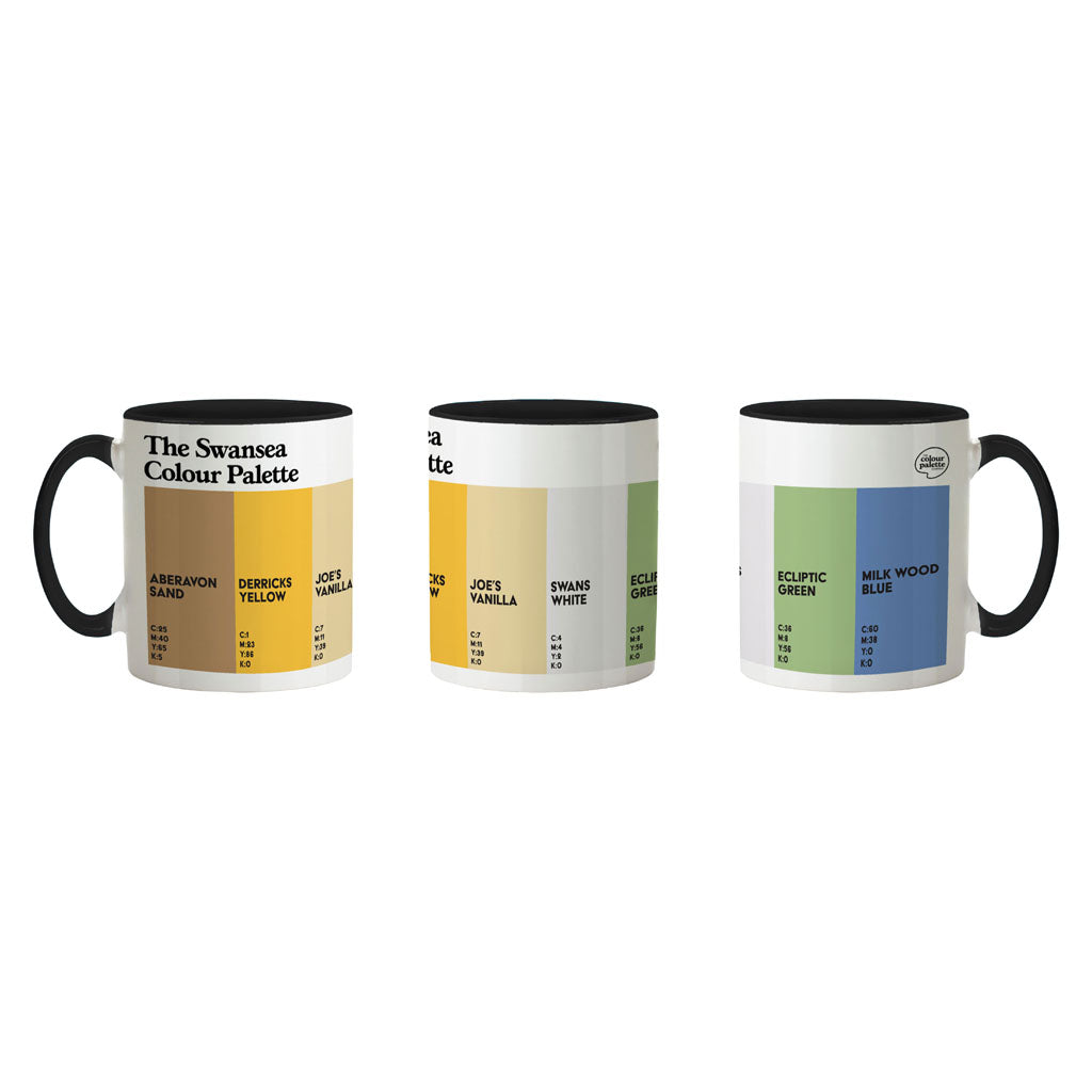The Swansea Colour Palette Porcelain Mug