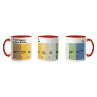 The Swansea Colour Palette Porcelain Mug