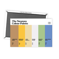 The Swansea Colour Palette Fridge Magnet