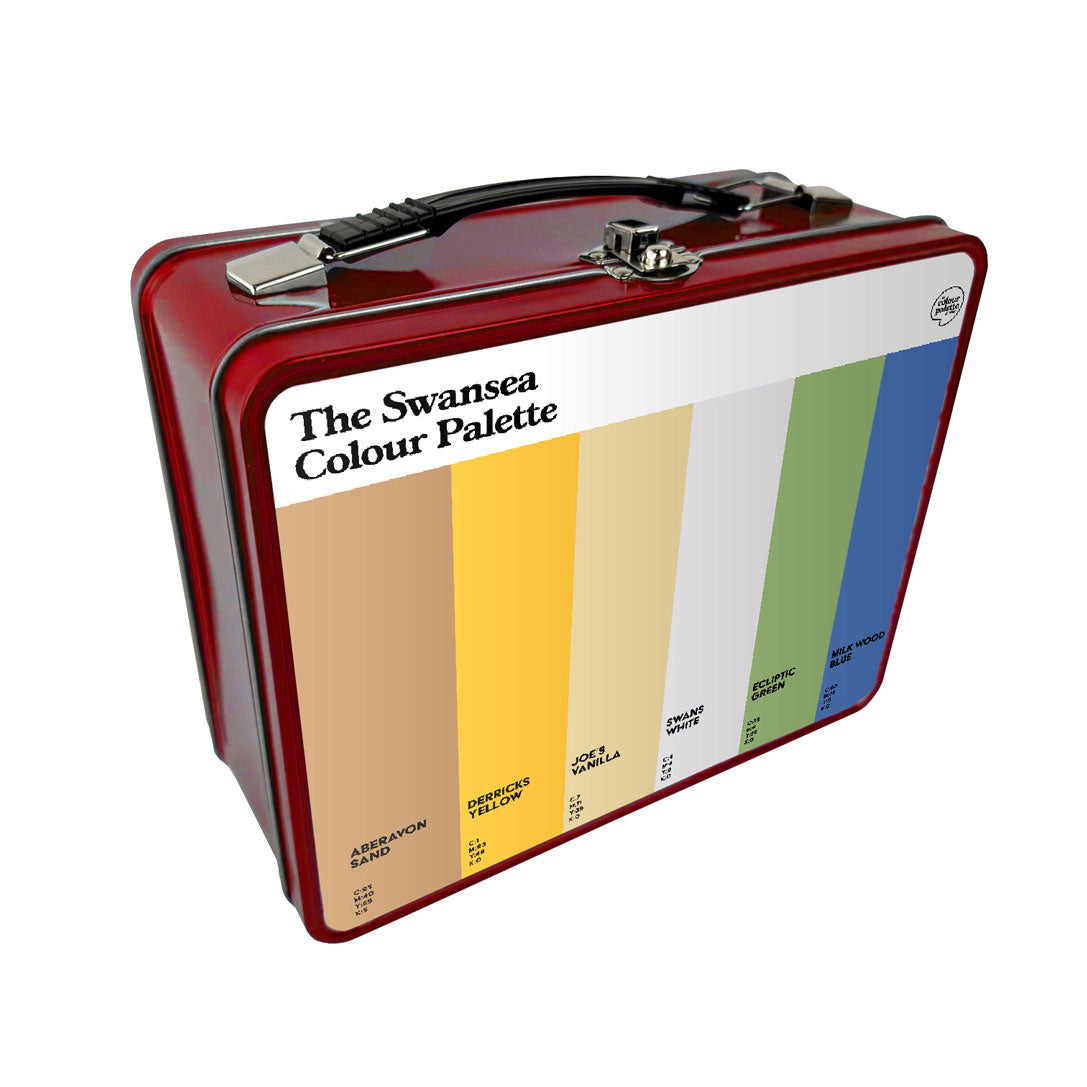 The Swansea Colour Palette Metal Lunch Box