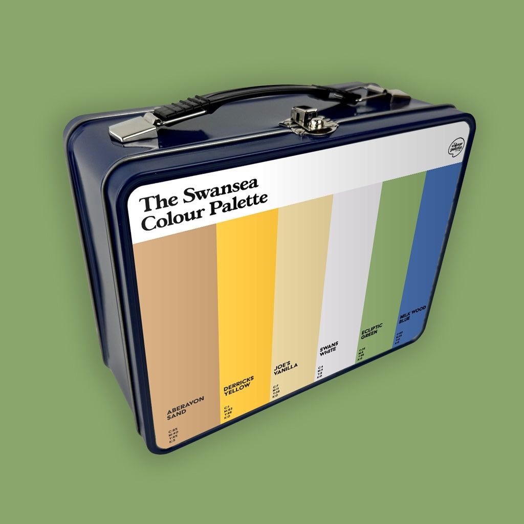 The Swansea Colour Palette Metal Lunch Box