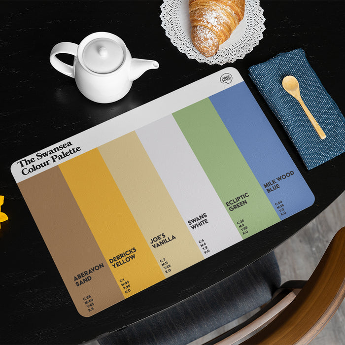 The Swansea Colour Palette Placemat