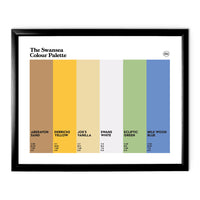 Swansea Art Print - Black Frame