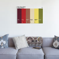 The Taste of Italy Colour Palette Canvas