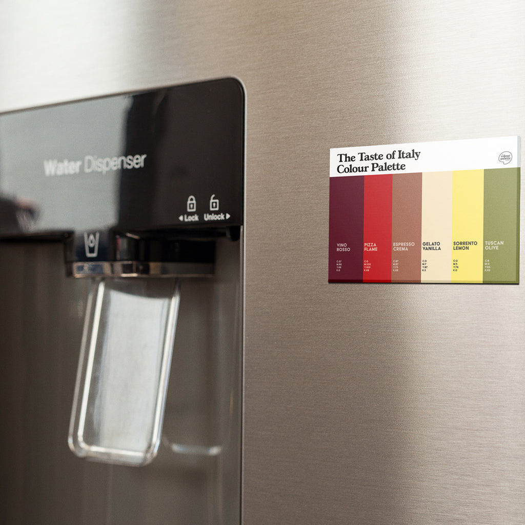 The Taste of Italy Colour Palette Fridge Magnet