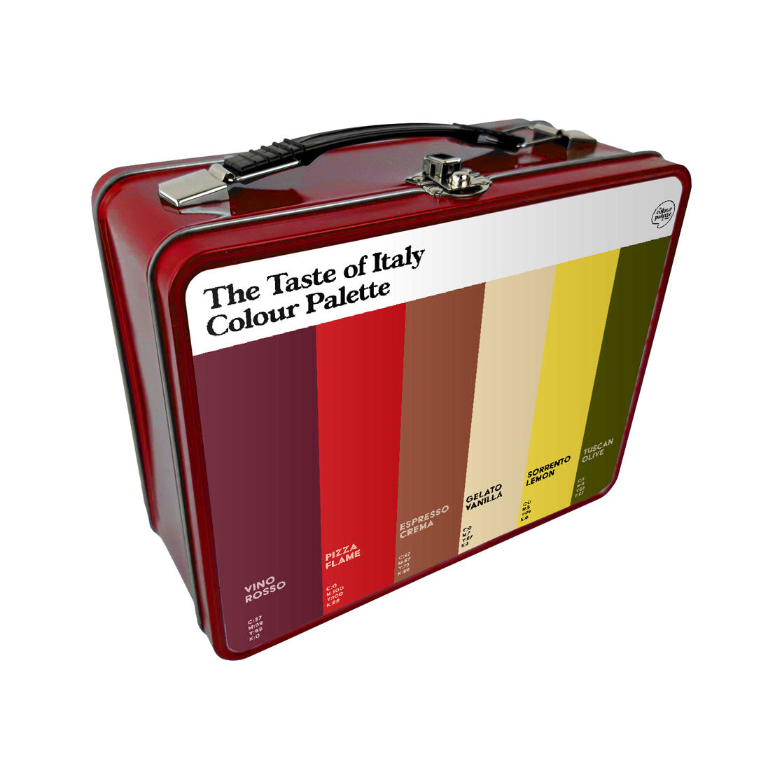 The Taste of Italy Colour Palette Metal Lunch Box