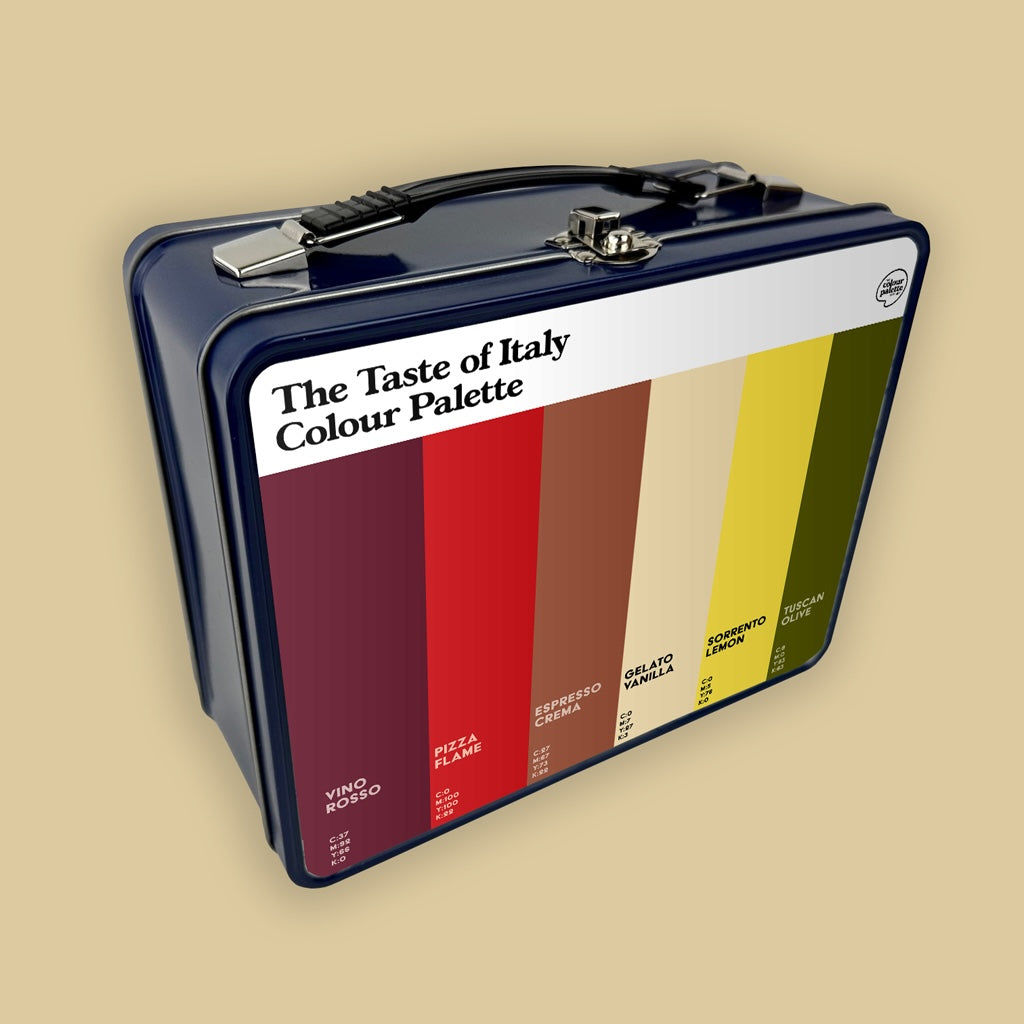 The Taste of Italy Colour Palette Metal Lunch Box