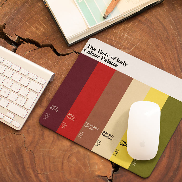 The Taste of Italy Colour Palette Mouse Mat