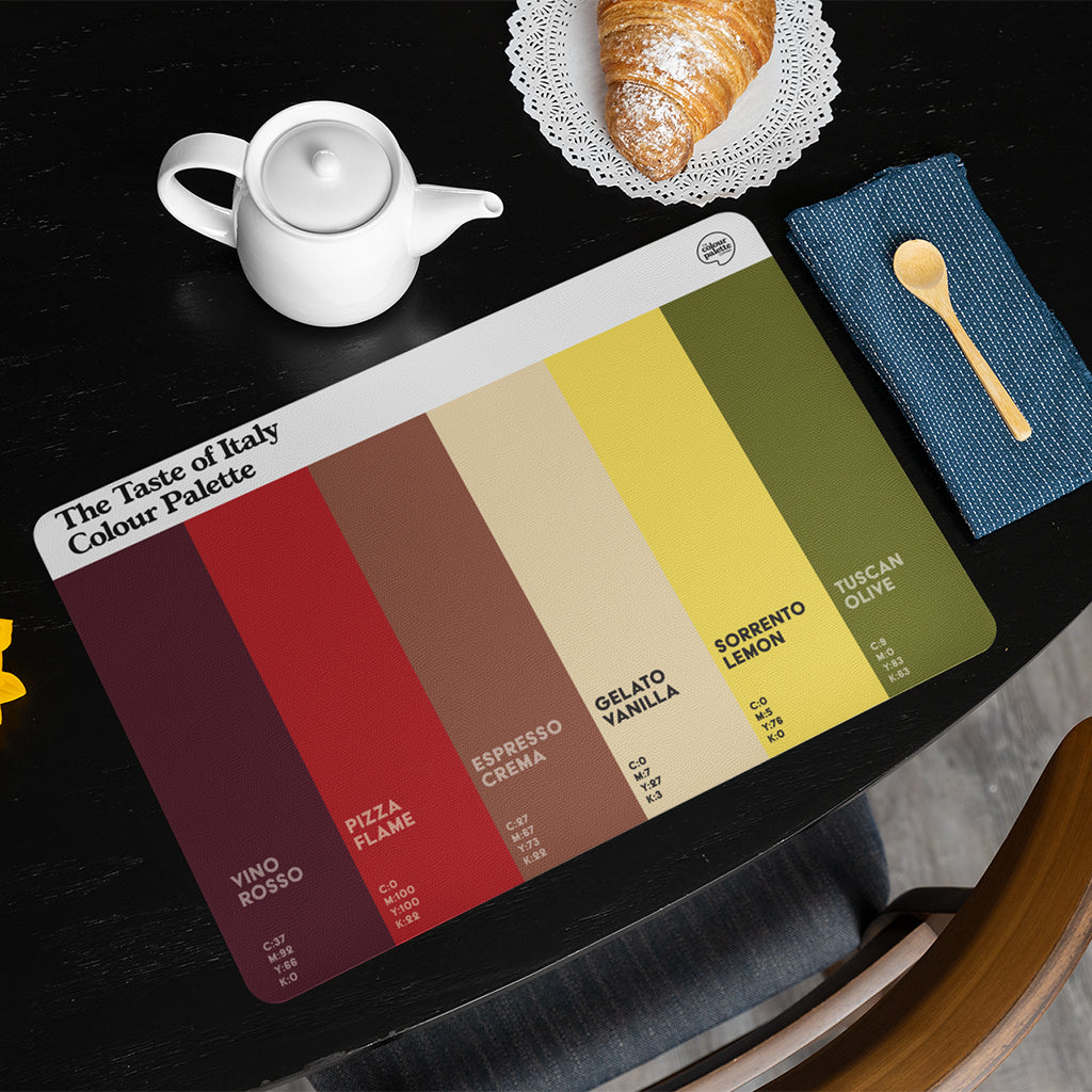 The Taste of Italy Colour Palette Placemat