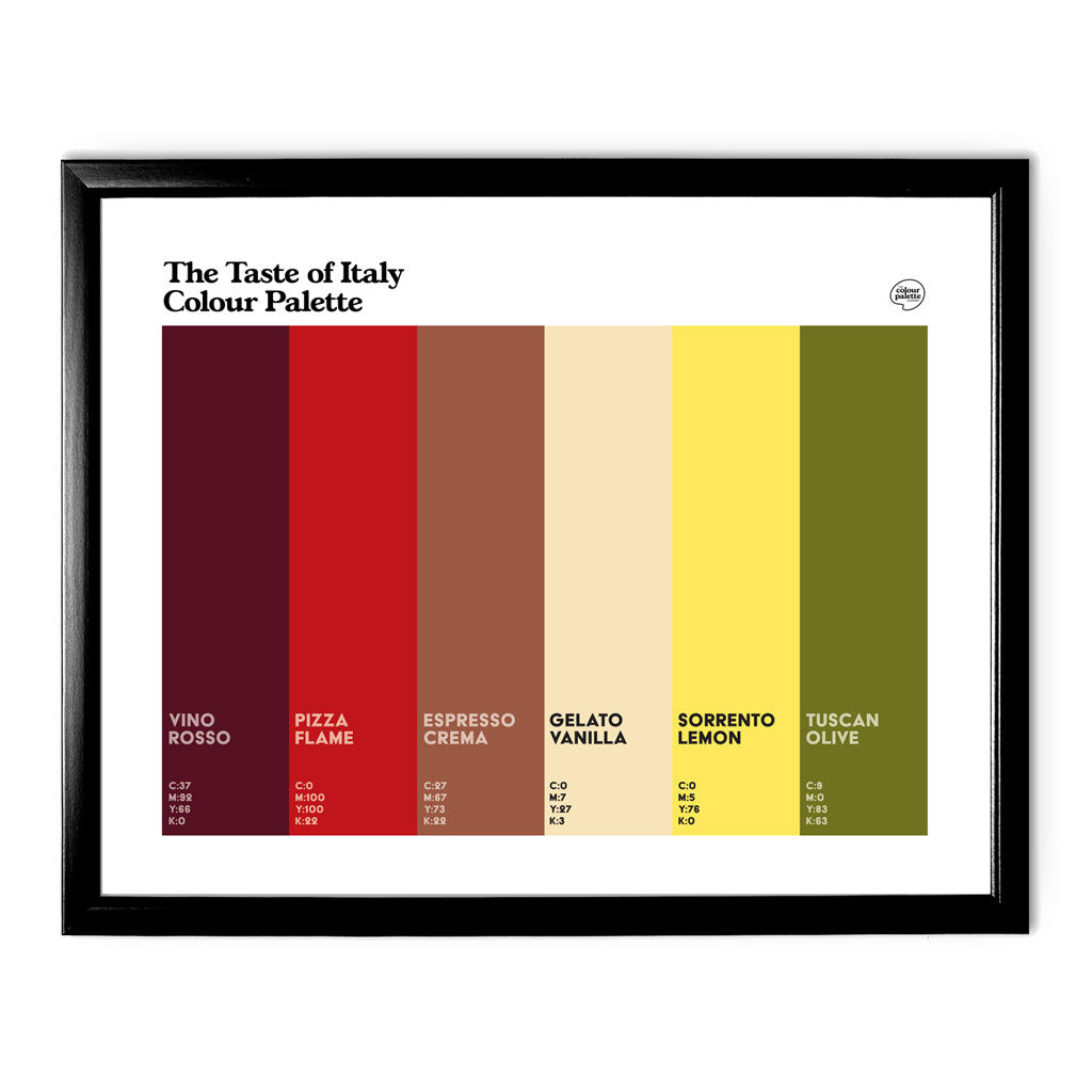 Italy Art Print - Black Frame