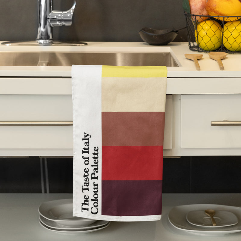 The Taste of Italy Colour Palette Tea Towel