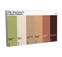 The Tea Lovers Colour Palette Canvas Wall Art Gift for Tea Drinkers