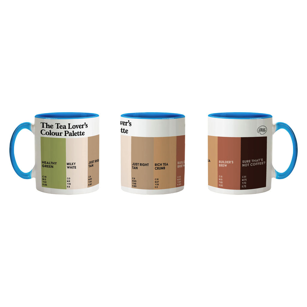 The Tea Lovers Colour Palette Mug Gift for Tea Drinkers