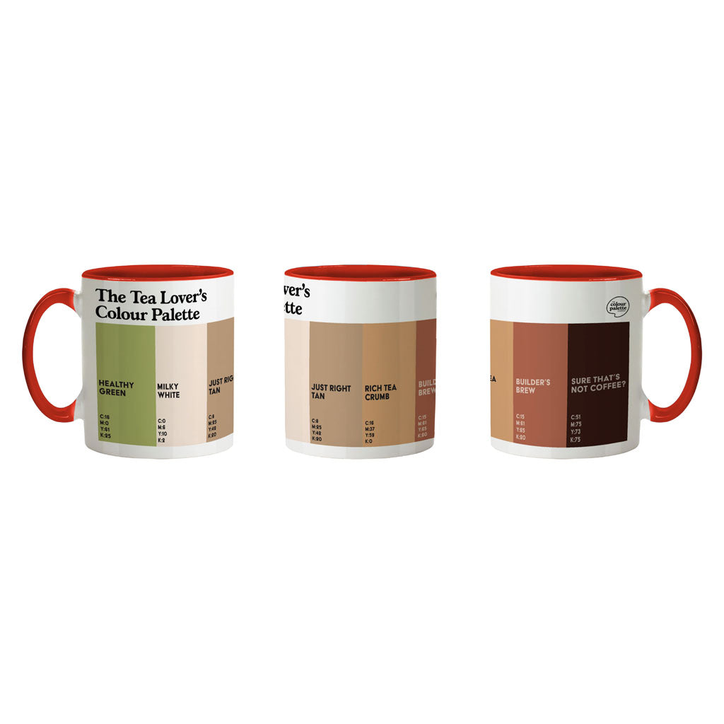 The Tea Lover's Colour Palette Porcelain Mug